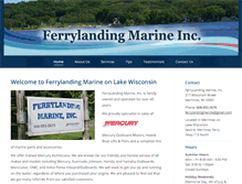 Tablet Screenshot of ferrylandingmarineinc.com